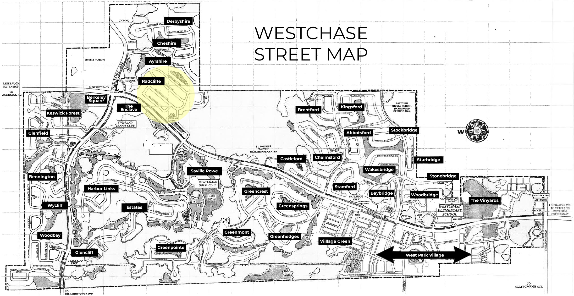 Map of Radcliffe Westchase